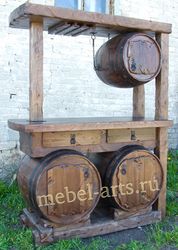 Барная стойка на бочках