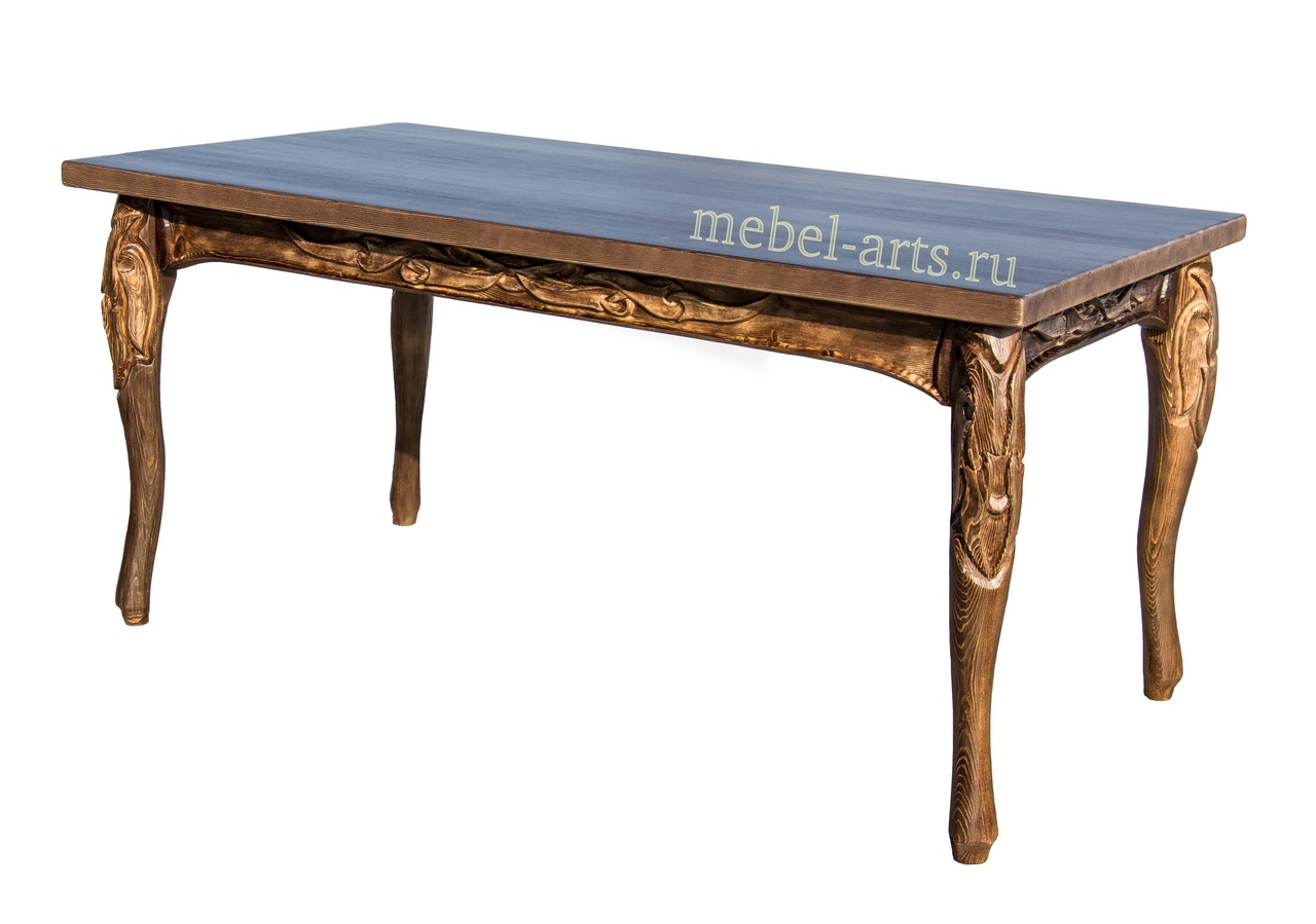 Стол с резными украшениями. Стол Барон.