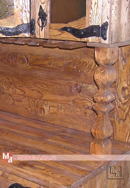 Буфет вид - элемент балясина резная